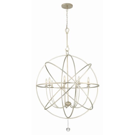 Crystorama Lighting Group Solaris 9 Light 40" Wide Globe Chandelier with Clear Glass Accents Olde Silver