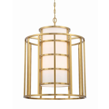 Crystorama Lighting Group Hulton 6 Light 21" Wide Chandelier with Silk Shade Luxe Gold