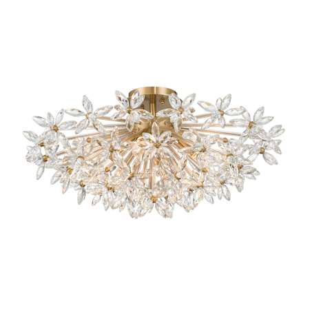 Crystorama Lighting Group Adley 4 Light 26" Wide Semi-Flush Ceiling Fixture Aged Brass