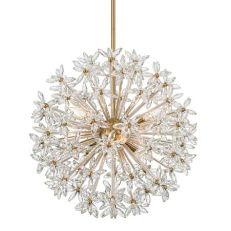 Crystorama Lighting Group Adley 6 Light 24" Wide Globe Chandelier Aged Brass