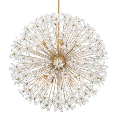 Crystorama Lighting Group Adley 12 Light 34" Wide Globe Chandelier Aged Brass