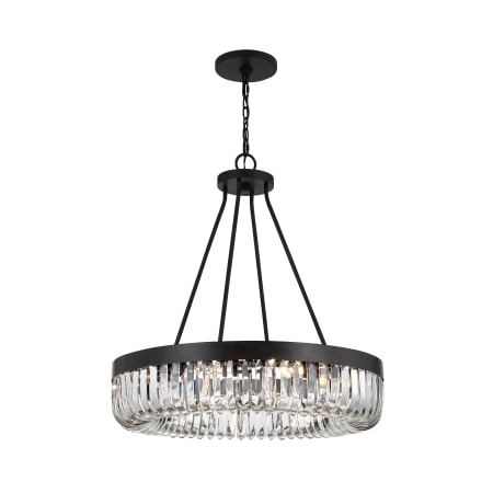 Crystorama Lighting Group Alister 10 Light 28" Wide Ring Chandelier Charcoal Bronze