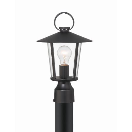 Crystorama Lighting Group Andover 15" Tall Post Light Matte Black