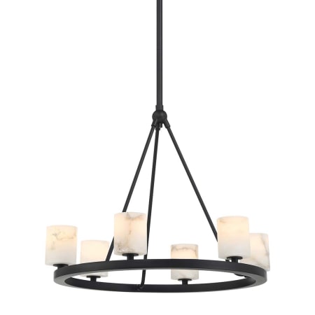 Crystorama Lighting Group Aragon 6 Light 23" Wide LED Ring Chandelier Matte Black