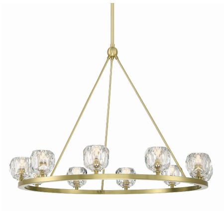 Crystorama Lighting Group Aragon 10 Light 36" Wide LED Crystal Ring Chandelier Soft Brass