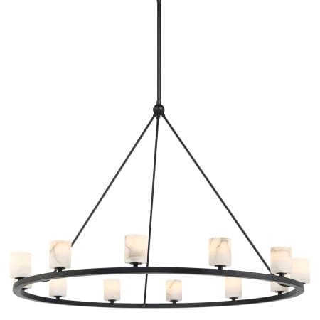 Crystorama Lighting Group Aragon 12 Light 47" Wide LED Ring Chandelier Matte Black