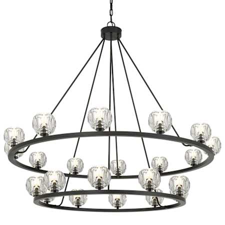 Crystorama Lighting Group Aragon 22 Light 48" Wide LED Chandelier Matte Black