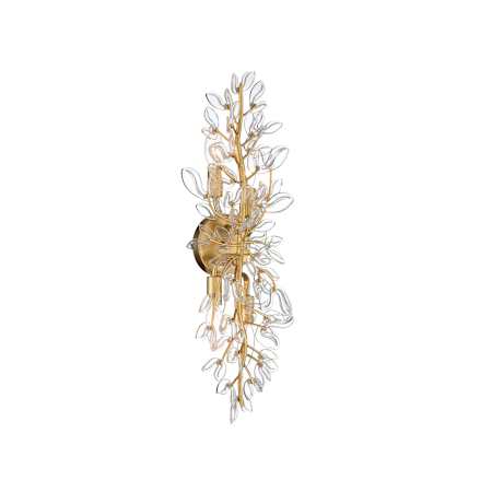Crystorama Lighting Group Bridget 4 Light 24" Tall Wall Sconce with Clear Shade Soft Gold