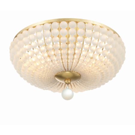 Crystorama Lighting Group Bella 3 Light 16" Wide Flush Mount Bowl Ceiling Fixture Antique Gold