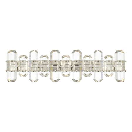 Crystorama Lighting Group Bolton 25" Wide Vanity Light with Faceted Crystal Accents Polished Nickel
