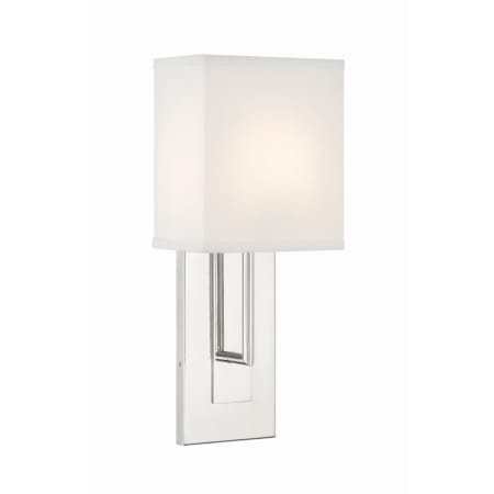 Crystorama Lighting Group Brent 15" Tall Wall Sconce Polished Nickel