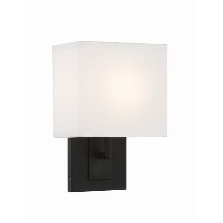 Crystorama Lighting Group Brent 10" Tall Wall Sconce Black Forged