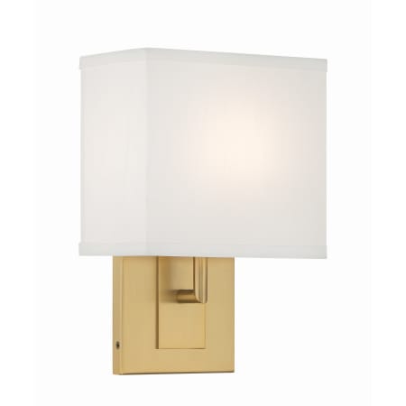 Crystorama Lighting Group Brent 10" Tall Wall Sconce Vibrant Gold