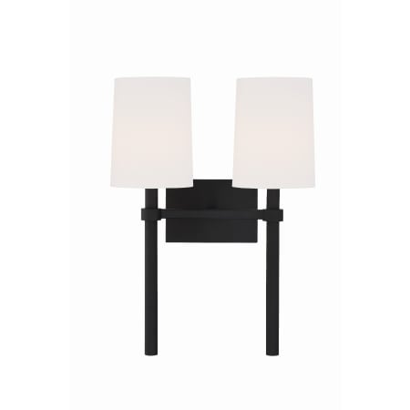 Crystorama Lighting Group Bromley 2 Light 18" Tall Wall Sconce Black Forged