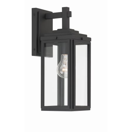 Crystorama Lighting Group Byron 14" Tall Wall Sconce Matte Black