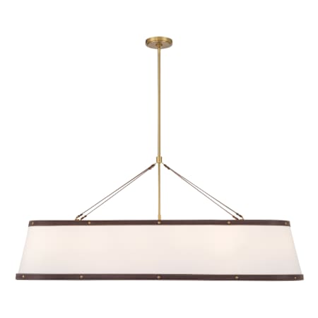 Crystorama Lighting Group Callahan 6 Light 48" Wide Linear Chandelier Luxe Gold