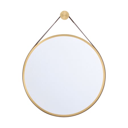 Crystorama Lighting Group Callahan 17-3/4"W x 23"H Circular Flat Steel Framed Accent Mirror Luxe Gold