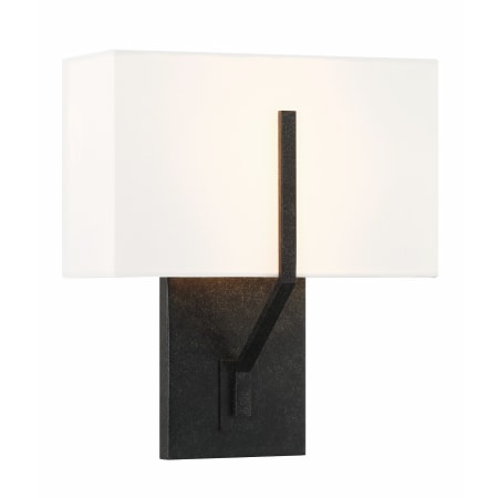 Crystorama Lighting Group Carlyn 11" Tall 2 Light Wall Sconce Black