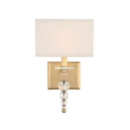 Crystorama Lighting Group Clover 16" Tall Wall Sconce with Glass Ball Accents Aged Brass