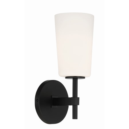 Crystorama Lighting Group Colton 13" Tall Bathroom Sconce Black