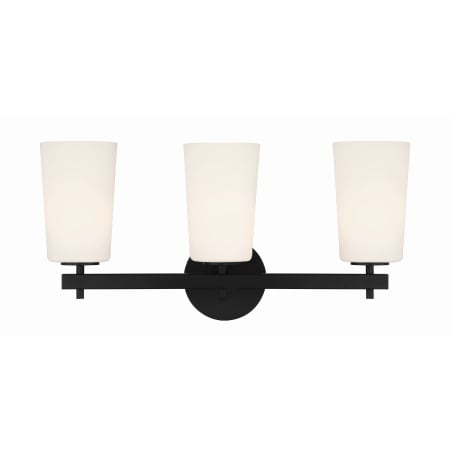 Crystorama Lighting Group Colton 3 Light 23" Wide Vanity Light Black