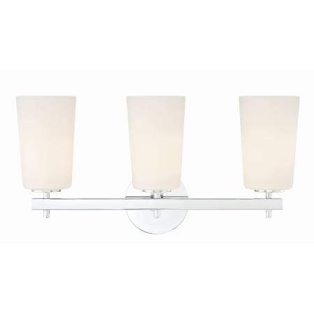 Crystorama Lighting Group Colton 3 Light 23" Wide Vanity Light Polished Chrome