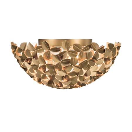 Crystorama Lighting Group Cora 3 Light 16" Wide Flush Mount Bowl Ceiling Fixture Soft Gold