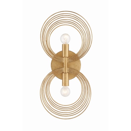 Crystorama Lighting Group Doral 2 Light 16" Tall Wall Sconce Renaissance Gold