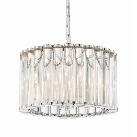 Crystorama Lighting Group Elliot 4 Light 15" Wide Pendant with Clear Glass Shade Polished Nickel