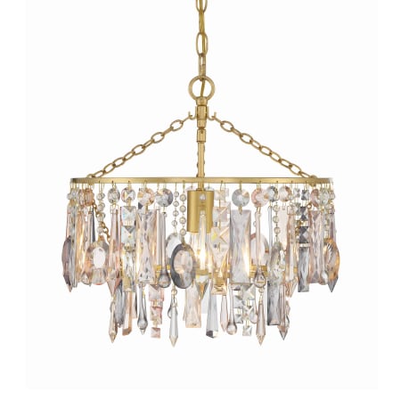 Crystorama Lighting Group Elsa 15" Wide Crystal Pendant Antique Gold