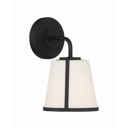 Crystorama Lighting Group Fulton 10" Tall Bathroom Sconce Black