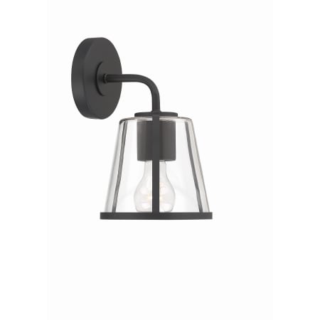 Crystorama Lighting Group Fulton 6" Wide Vanity Light Black