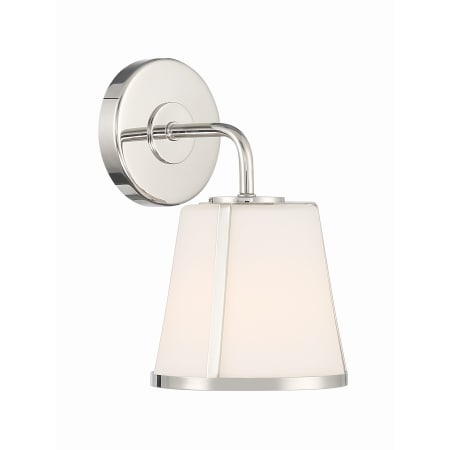 Crystorama Lighting Group Fulton 10" Tall Bathroom Sconce Polished Nickel