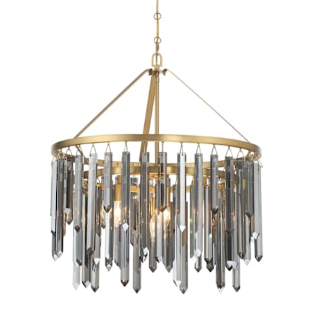 Crystorama Lighting Group Gemma 7 Light 24" Wide Drum Chandelier Modern Gold