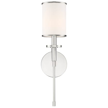 Crystorama Lighting Group Hatfield 19" Tall Wall Sconce with Crystal Accents Polished Nickel