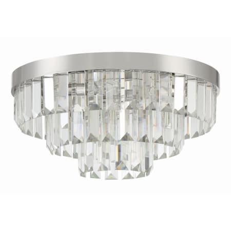 Crystorama Lighting Group Hayes 8 Light 18" Wide Flush Mount Ceiling Fixture Polished Nickel