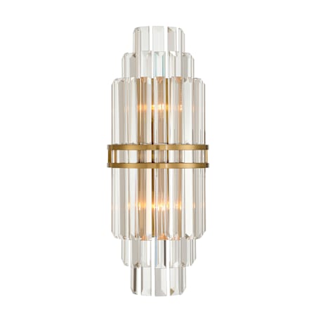 Crystorama Lighting Group Hayes 2 Light 20" Tall Wall Sconce Aged Brass