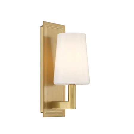 Crystorama Lighting Group Hogan 12" Tall Wall Sconce Aged Brass