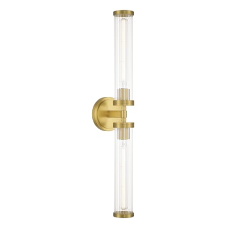 Crystorama Lighting Group Jarvis 2 Light 5" Tall LED Wall Sconce Aged Brass