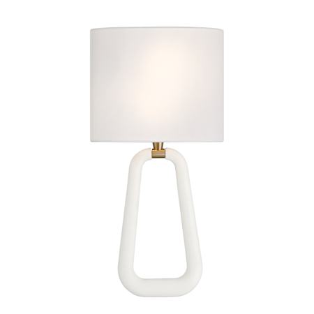 Crystorama Lighting Group Jori 2 Light 20" Tall Wall Sconce with Silk Shade Aged Brass / Matte White