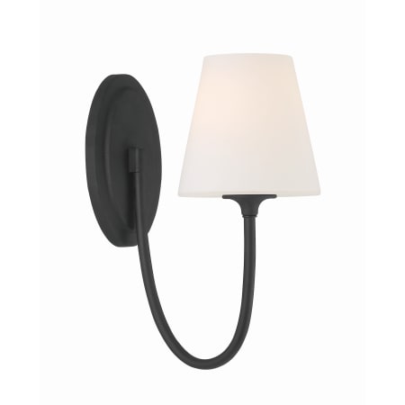 Crystorama Lighting Group Juno 13" Tall Wall Sconce Black Forged