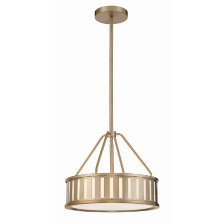 Crystorama Lighting Group Kendal 3 Light 16" Wide Pendant Vibrant Gold