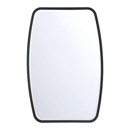 Crystorama Lighting Group Lindee 24"W x 36"H Rectangular Beveled Steel Framed Accent Mirror Matte Black