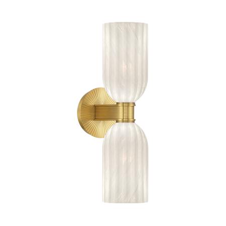 Crystorama Lighting Group Lotus 2 Light 17" Tall Wall Sconce Luxe Gold