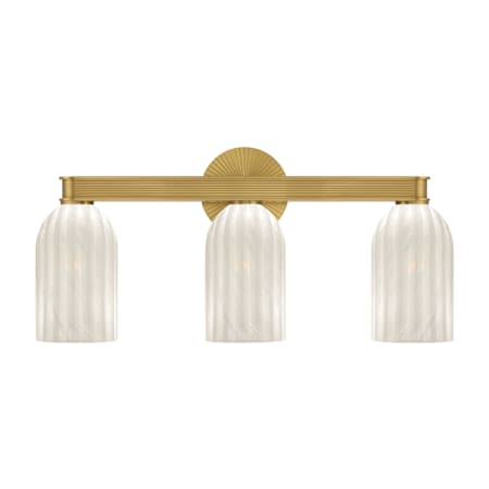 Crystorama Lighting Group Lotus 3 Light 23" Wide Vanity Light Luxe Gold