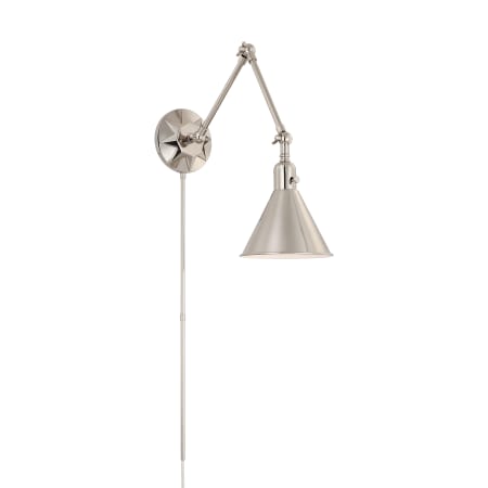 Crystorama Lighting Group Morgan 11" Tall Wall Sconce Polished Nickel
