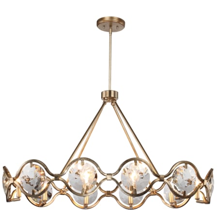 Crystorama Lighting Group Quincy 10 Light 40" Wide Crystal Chandelier with Clear Faceted Crystal Shades Distressed Twilight