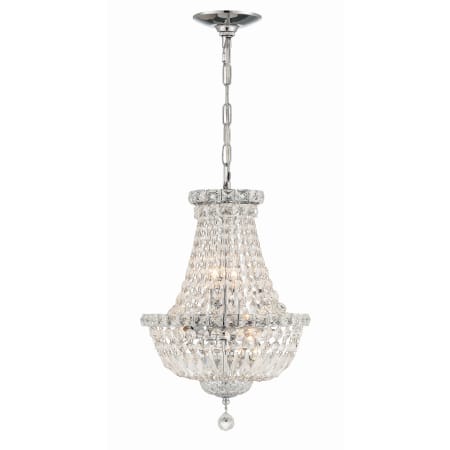 Crystorama Lighting Group Roslyn 5 Light 12" Wide Crystal Empire Chandelier Polished Chrome