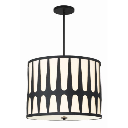 Crystorama Lighting Group Royston 5 Light 24" Wide Pendant Black