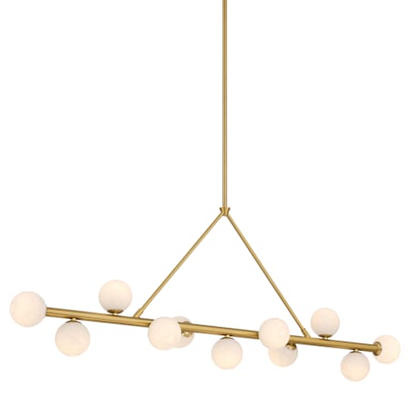 Crystorama Lighting Group Terrell 11 Light 47" Wide LED Linear Chandelier Luxe Gold